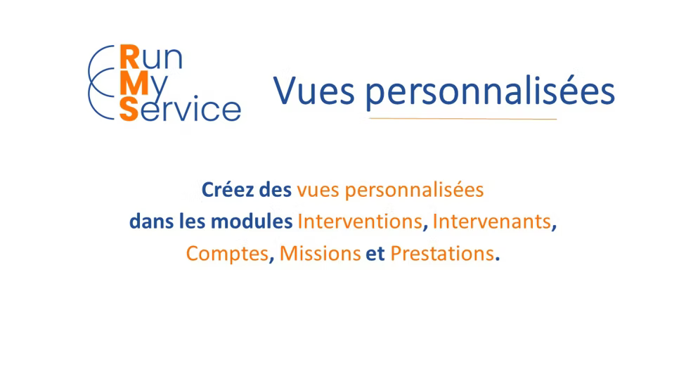 Créer des vues personnalisées