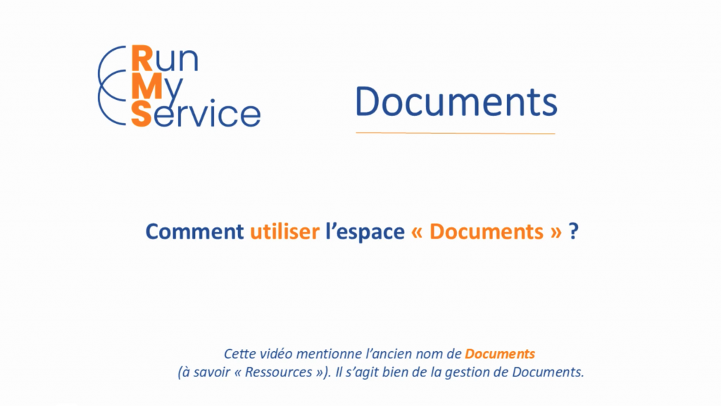 Comment utiliser les espaces "Documents" ?