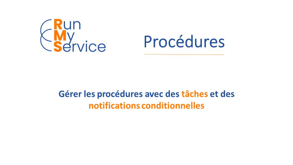 Gérer des procédures