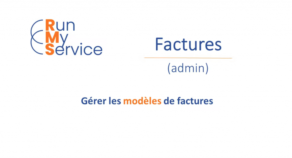 (Admin) Gérer les modèles de factures