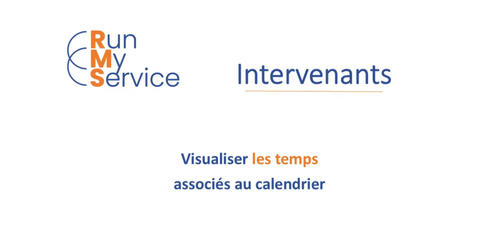 Visualiser les temps (calendrier)
