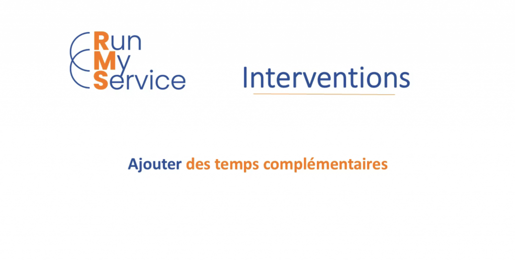 Ajouter des temps complémentaires
